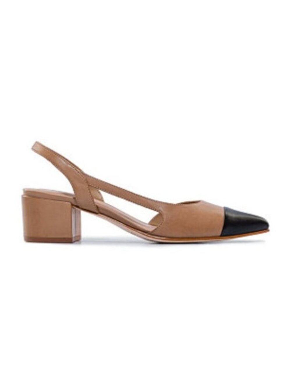 Bernardo Footwear Monroe Slingback Heels Pumps Brown Black Size 7